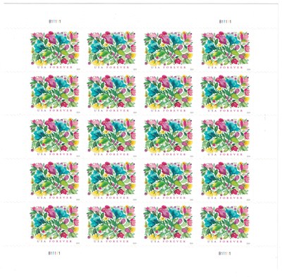 USPS Celebration Blooms Forever 20 Postage Stamps (FOR-CELBLOOM20)