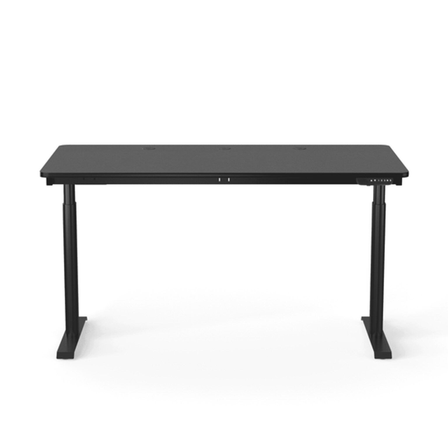 VersaDesk PowerLift 60W Electric Rectangular Adjustable Standing Desk, Black (PLSDR6030-BB-APP )