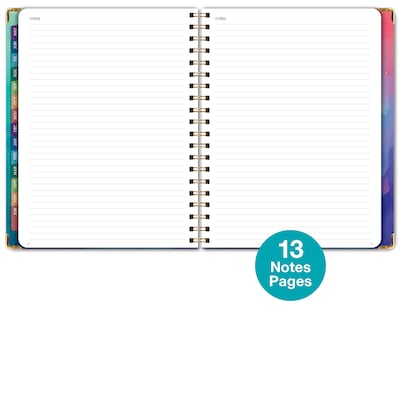 2026-2027 Excello Brands 8.5" x 11" Academic Weekly & Monthly Planner, Paperboard Cover, Orchid (FSHN-AY26-8511-81)