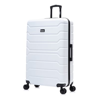InUSA Trend 34.05 Hardside Suitcase, 4-Wheeled Spinner, TSA Checkpoint Friendly, White (IUTRE00XL-WHI)