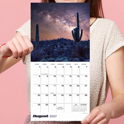 2027 TF Publishing Stargazing 7" x 7" Monthly Wall Calendar, Multicolored (27-2010)