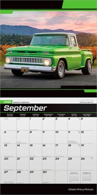 2026 BrownTrout Classic Chevy Pickups 12" x 12" Monthly Wall Calendar (9798330701704)