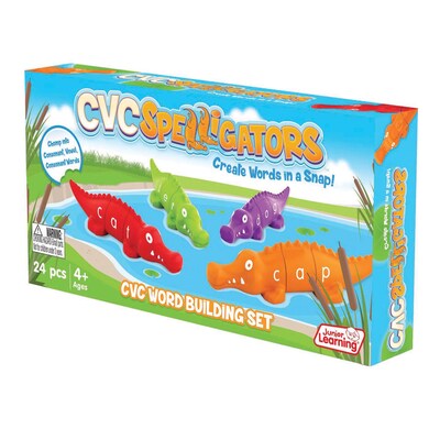 Junior Learning CVC Spelligators Word Building Set, 24/Set (JRL725)