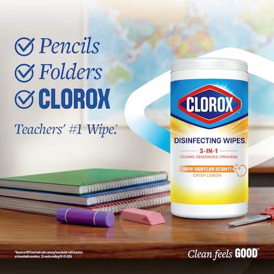 Clorox Value Pack Disinfecting Wipes, 35 Wipes/Container, 3/Pack (30112)
