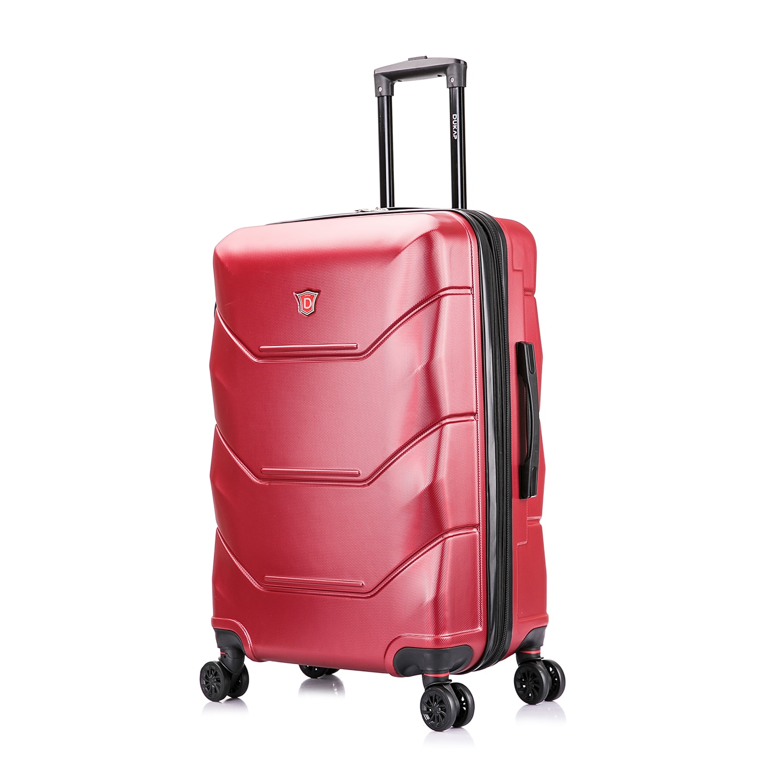 DUKAP Zonix 26 Hardside Suitcase, 4-Wheeled Spinner, TSA Checkpoint Friendly, Wine (DKZON00M-WIN)
