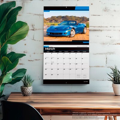 2026 BrownTrout Corvette 14" x 12" Monthly Wall Calendar (9798330701711)