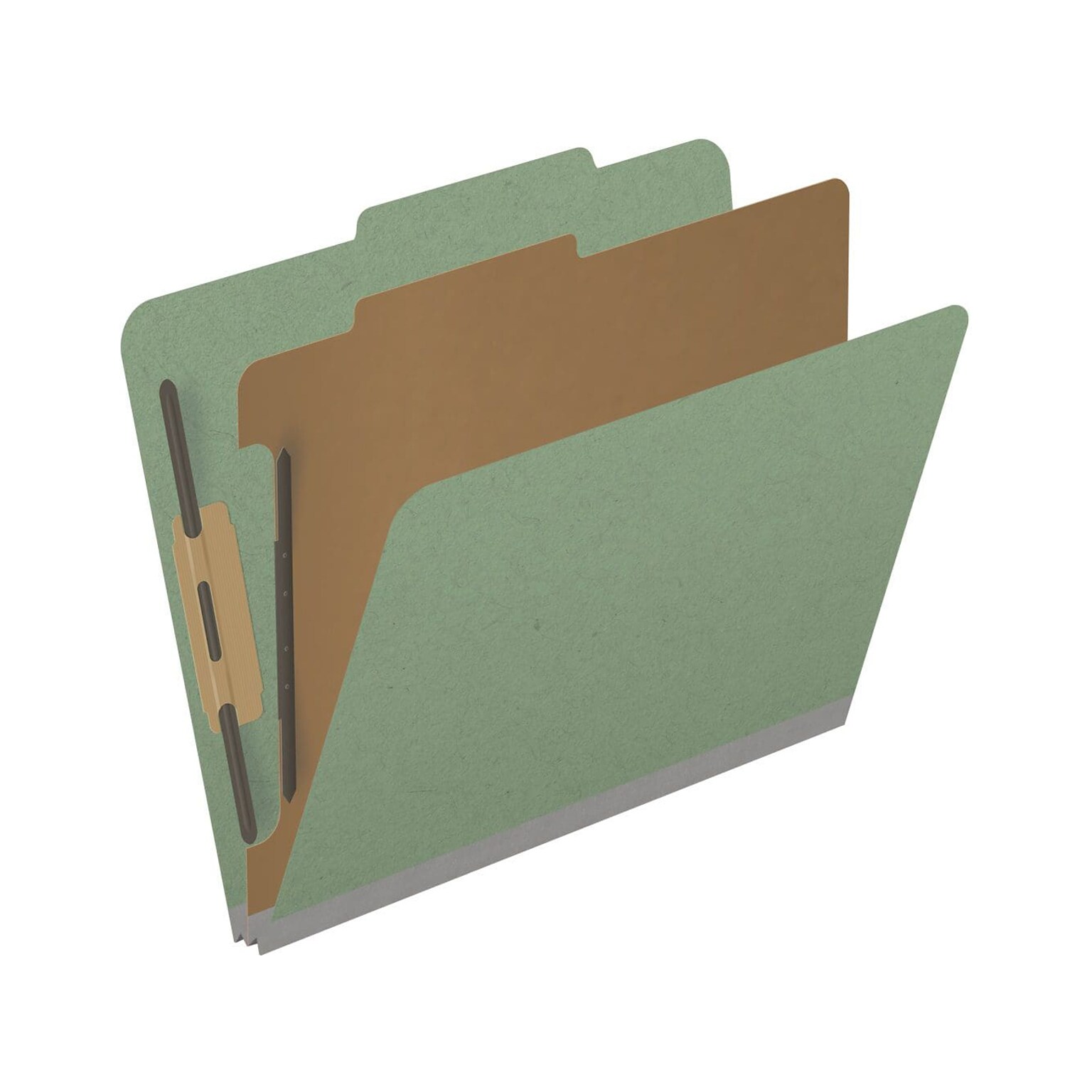Medical Arts Press Pressboard Classification Folder, 1 Divider, 2 Expansion, Letter Size, Green, 10/Box (DV-T42-14-3AGN)