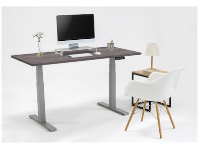 Fellowes Cambio 24.75"-50.25"H Adjustable Standing Desk, Gray Ash (9789201)