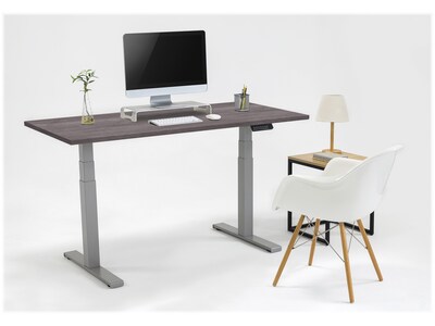 Fellowes Cambio 24.75"-50.25"H Adjustable Standing Desk, Gray Ash (9789201)