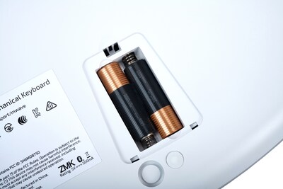 Kinesis mWave Mechanical Keyboard Wireless Ergonomic Mechanical Keyboard for Mac, Quiet Linear Switch, White (KB150M-LIN)