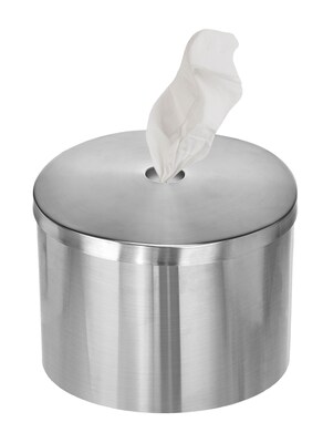Gritt Commercial Wall Mounted Wipe Dispenser, Brushed Silver (GRI510-W)
