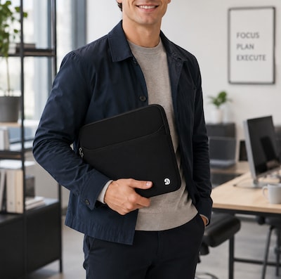 Vangoddy 15" Laptop Sleeve, Black (NBKLEA221)
