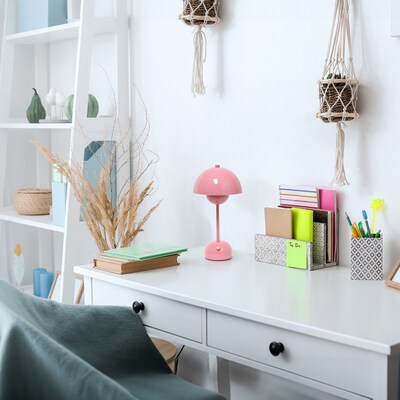 Simple Designs Mushroom Magic LED Table Lamp, Pink (LD1069-PNK)