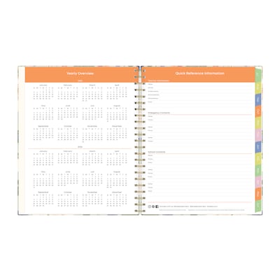 2025-2026 Blue Sky Franello 8.5" x 11" Academic Year Weekly & Monthly Planner, Multicolored (151566)