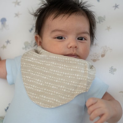 Crane Baby Cove Muslin Bib Set, 3-Piece, Sea Life (BC-160BS-2)