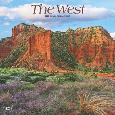 2025 BrownTrout The West 12 x 12 Monthly Wall Calendar (9781975475925)