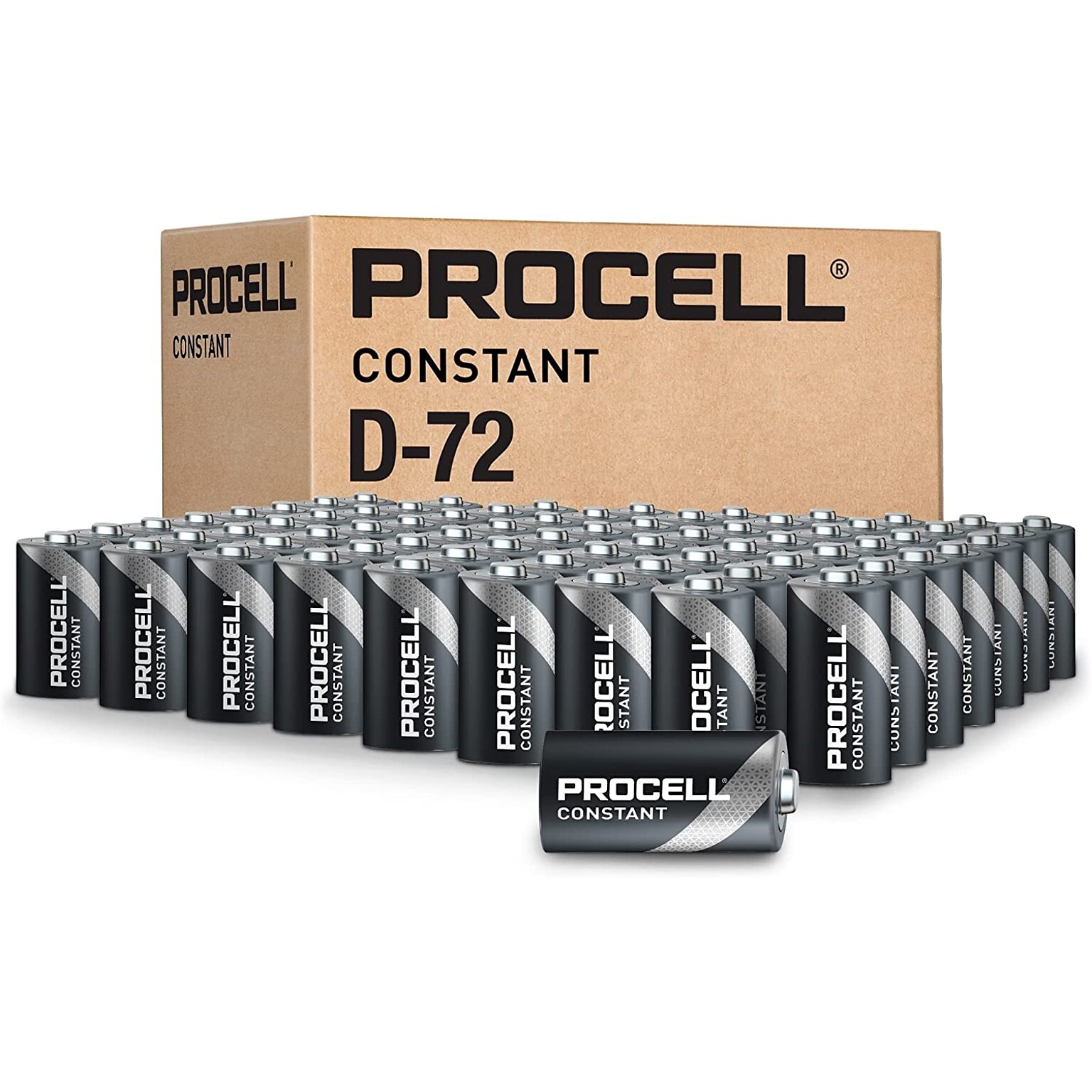 Procell Bulk D Alkaline Battery, 72/Carton (PC1300)