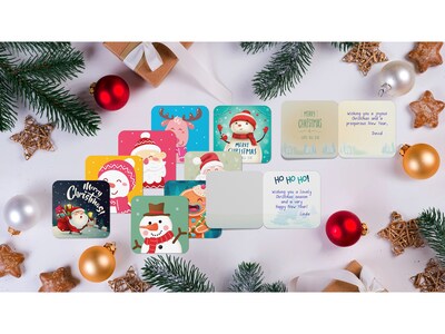 Better Office Mini Christmas Cards, 3" x 3", 25/Pack (64652-25PK)
