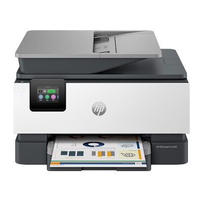 HP OfficeJet Pro 9125e Wireless Color All-In-One Printer, Scan, Copy, Fax, 3 Months Free Instant Ink, AI Enabled (403X0A)