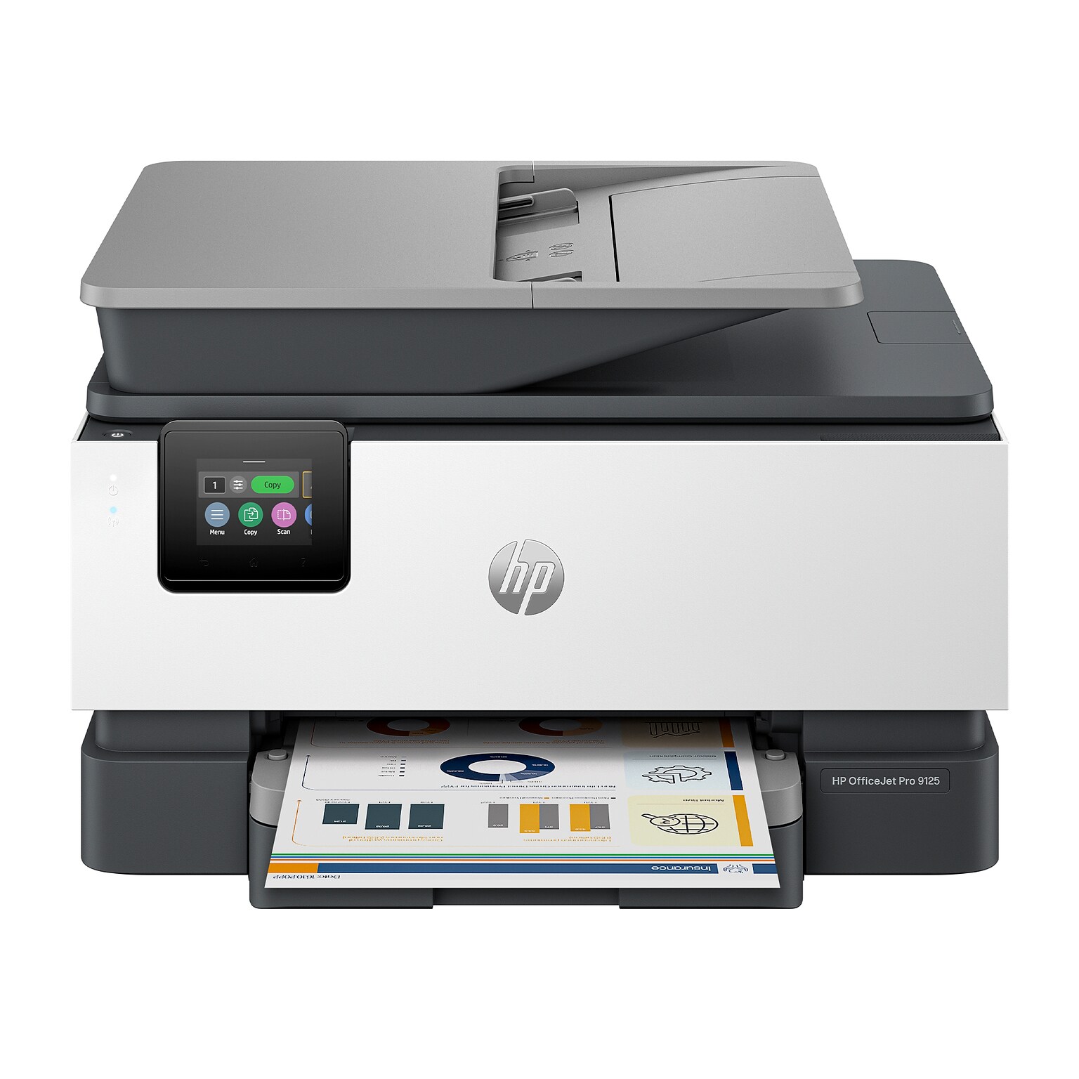 HP OfficeJet Pro 9125e Wireless Color All-In-One Printer, Scan, Copy, Fax, 3 Months Free Instant Ink, AI Enabled (403X0A)