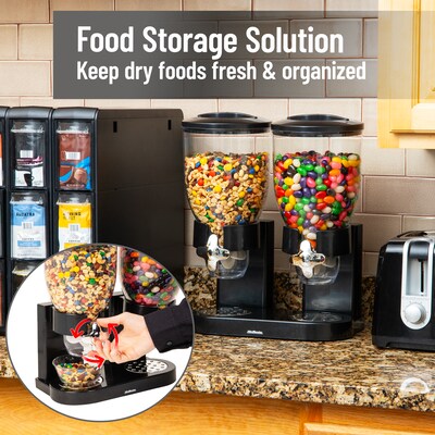 Mind Reader Food Storage Dispenser, Black (CEREALD2-BLK)