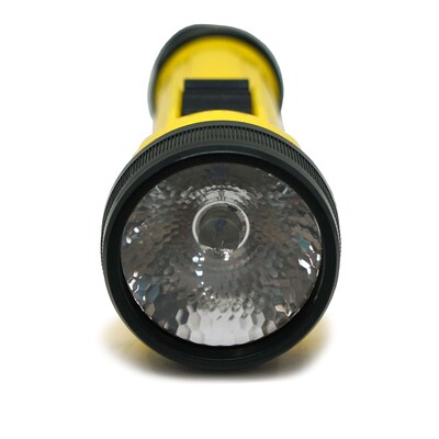 Pennzoil Super Bright Large Flashlight, 2D Size, Yellow, 2/Pack, 24 Packs/Carton (14751)