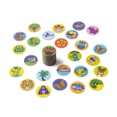 Melissa & Doug Sticker WOW! Refill Stickers, Tiger, 300 Stickers/Box, 8 Boxes/Pack (50330)