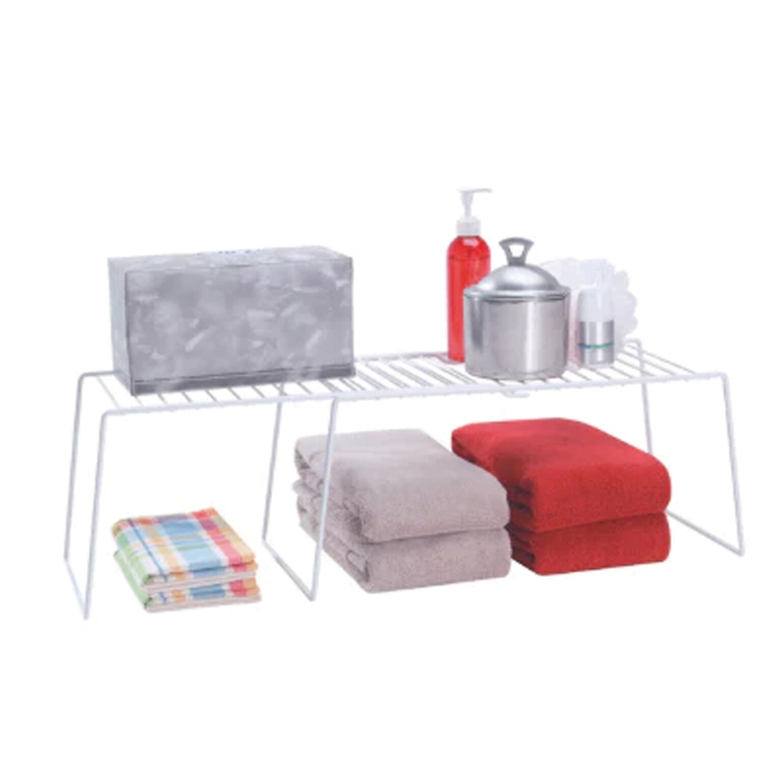 Better Houseware Coated Steel Large Expanding Shelf, White (BTH1802)