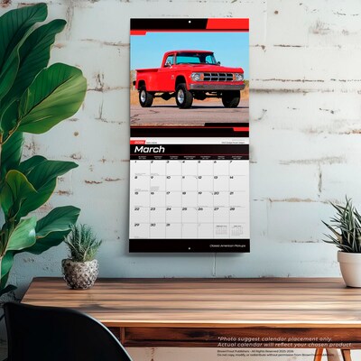 2026 BrownTrout Classic American Pickups 12" x 12" Monthly Wall Calendar (9798330701353)