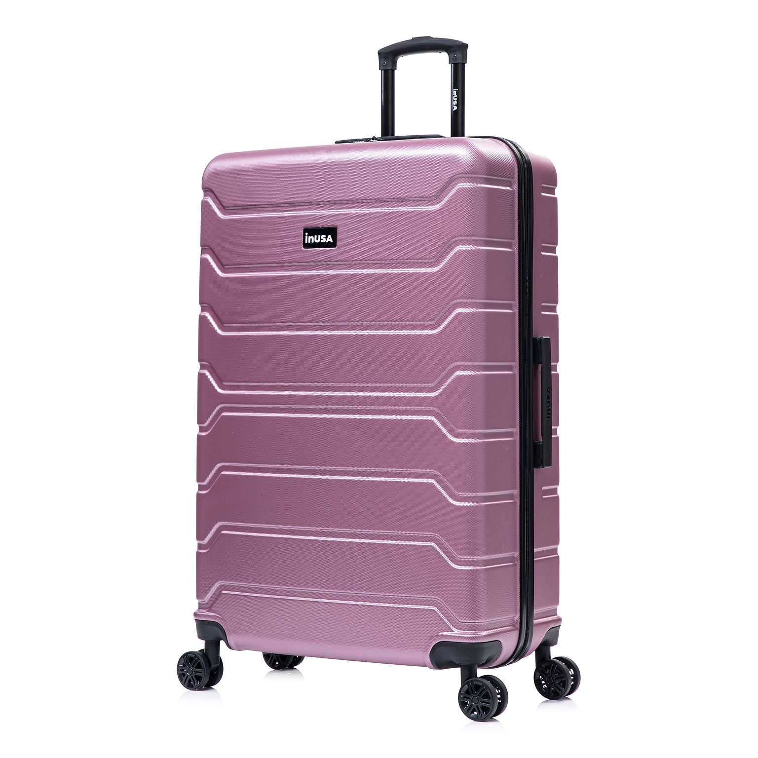 InUSA Trend 34.05 Hardside Suitcase, 4-Wheeled Spinner, TSA Checkpoint Friendly, Rose Gold (IUTRE00XL-ROS)