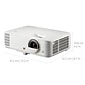 ViewSonic 4K UHD Projector with 4000 Lumens, 240Hz, 4.2ms for Home Theater and Gaming, White (PX748-4K)