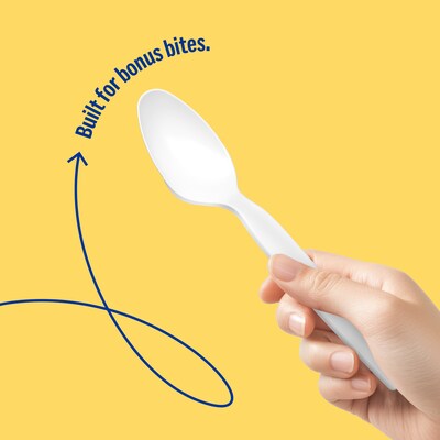 Perk™ Polystyrene Spoon, Heavy-Weight, White, 1000/Carton (PK56405CT)