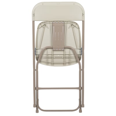 Flash Furniture Plastic Folding Chair, Beige, Set of 6 (6LEL3BEIGE)