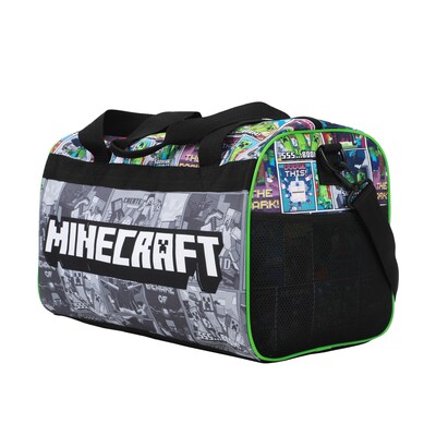 Bioworld 4-Piece Minecraft Carry-On Luggage Set with Wheels, TSA Checkpoint Friendly, Multicolored (LRY6U4EMNCPP00)