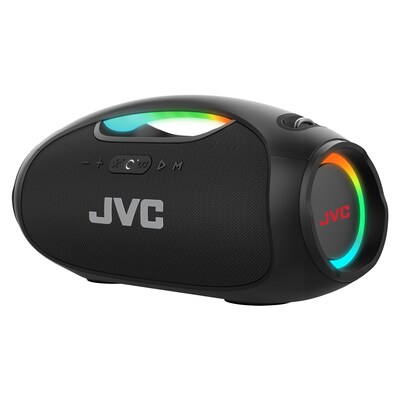 JVC True Wireless Portable Bluetooth Speaker, Waterproof, Black (SP-PA15BT)