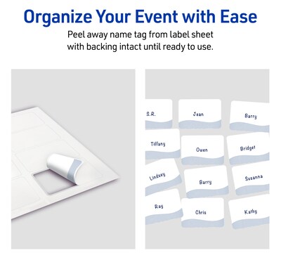 Avery Laser/Inkjet Rectangle Multipurpose Labels, 2-1/3" x 3-3/8", White, 80/Pack (S00-EVA)