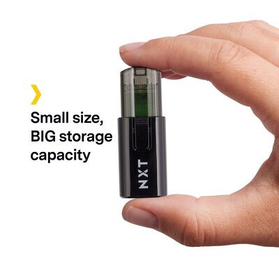 NXT Technologies™ 16GB USB 2.0 Type-A Flash Drive, Black (NX61118)
