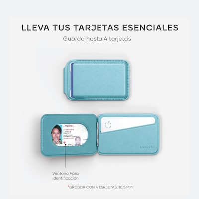 Magnetic Wallet Stand, Magsafe Compatible (Light Blue)