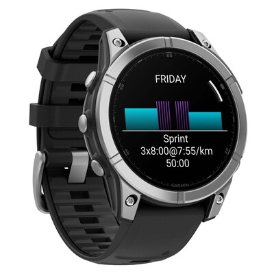 Garmin fenix E AMOLED Multisport GPS Smartwatch, Slate Gray & Black, 47mm (GRM0302503)
