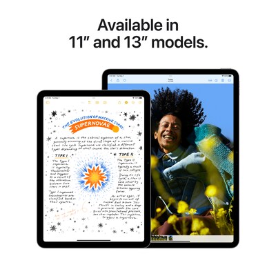 Apple iPad Air M2 Chip 13" Tablet, 128GB, Wi-Fi, Purple (MV2C3LL/A)