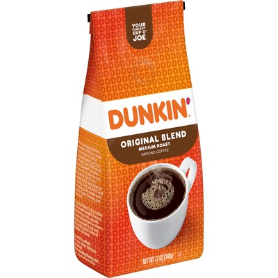Dunkin Original Blend Ground Coffee, Medium Roast, 12 oz., Each (SMU00046)