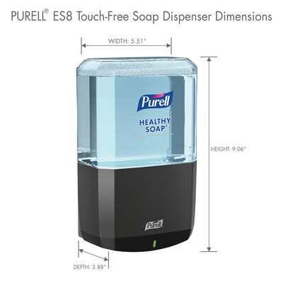 PURELL ES8 Automatic Wall Mounted Hand Soap Dispenser, Black (7734-01)