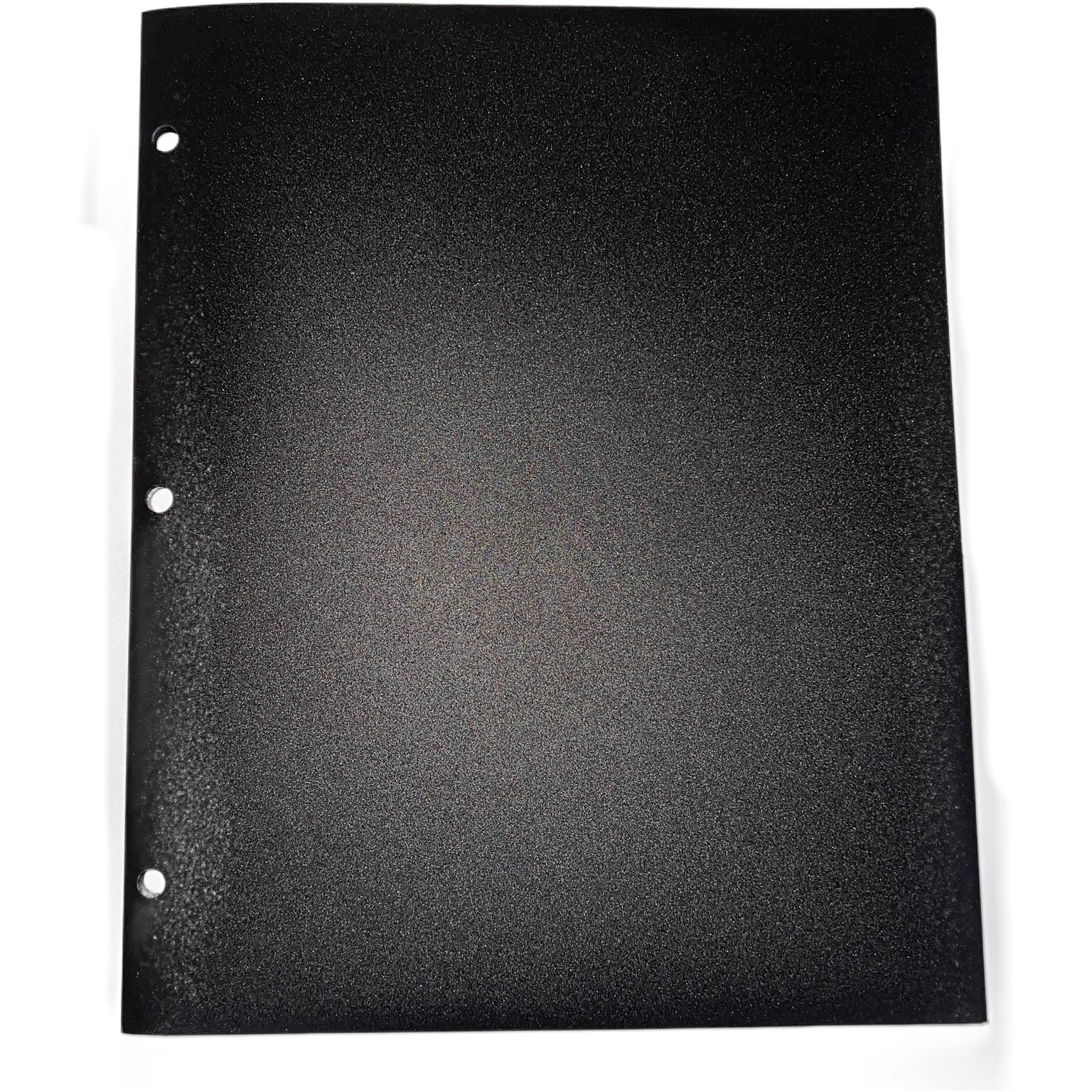 3-Hole Punched 2-Pocket Presentation Folder, Black (60617)