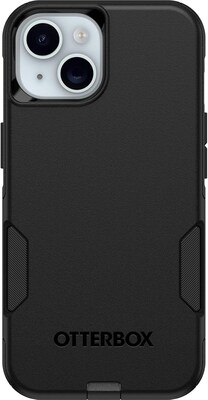 OtterBox Commuter MagSafe Rugged Case for iPhone 13/14/15, Shock Absorbing, Black (77-92606)