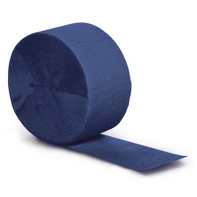 Creative Converting Touch of Color Streamer, Navy Blue, 12/Pack (078137)