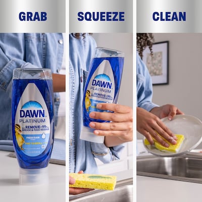 Dawn Platinum EZ-Squeeze Dish Soap, Clean Lemon, 24.3 fl. oz. (11819)
