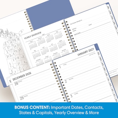 2027 Blue Sky 5" x 8" Weekly & Monthly Planner, Parkertin (164275)