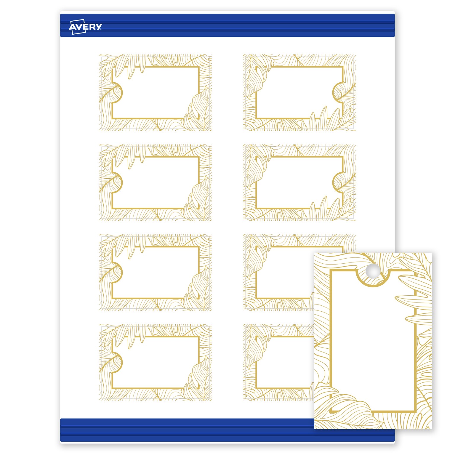 Avery  3 Blank Price & Merchandise Tags, White, 80/Carton (S00-EW2-PRMWT10)