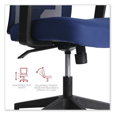 Alera® Fixed Arm Fabric Task Chair, Navy (ALEWS42B27)