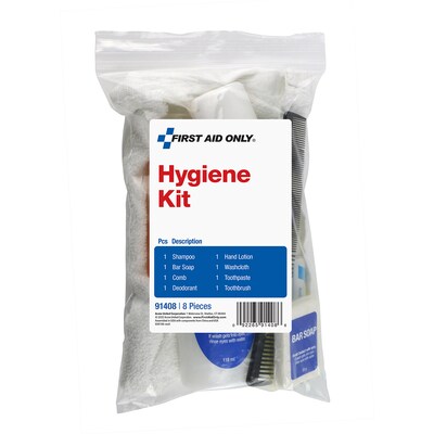 First Aid Only Hygiene Kit, 8 Pieces, 12/Box (91408)